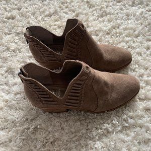Vince Camuto Tan Suede Booties